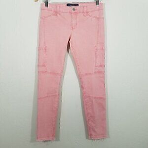 Hollister Cargo Stretch Raw Hem Skinny Jeans Size 3